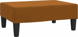 vidaXL - Voetenbank - 78x56x32 - cm - fluweel - bruin