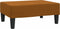 vidaXL - Voetenbank - 78x56x32 - cm - fluweel - bruin