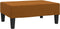 vidaXL - Voetenbank - 78x56x32 - cm - fluweel - bruin