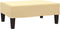 vidaXL - Voetenbank - 78x56x32 - cm - fluweel - crèmekleurig