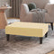 vidaXL - Voetenbank - 78x56x32 - cm - fluweel - crèmekleurig