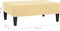 vidaXL - Voetenbank - 78x56x32 - cm - fluweel - crèmekleurig
