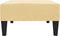 vidaXL - Voetenbank - 78x56x32 - cm - fluweel - crèmekleurig