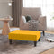 vidaXL - Voetenbank - 78x56x32 - cm - fluweel - geel