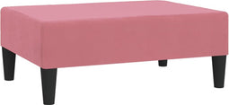 vidaXL - Voetenbank - 78x56x32 - cm - fluweel - roze