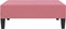 vidaXL - Voetenbank - 78x56x32 - cm - fluweel - roze