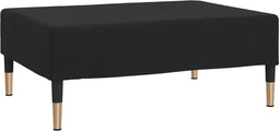 vidaXL - Voetenbank - 78x56x32 - cm - fluweel - zwart
