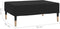 vidaXL - Voetenbank - 78x56x32 - cm - fluweel - zwart