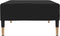 vidaXL - Voetenbank - 78x56x32 - cm - fluweel - zwart