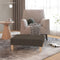 vidaXL - Voetenbank - 78x56x32 - cm - stof - bruin
