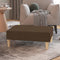 vidaXL - Voetenbank - 78x56x32 - cm - stof - bruin