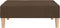 vidaXL - Voetenbank - 78x56x32 - cm - stof - bruin