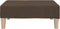 vidaXL - Voetenbank - 78x56x32 - cm - stof - bruin