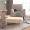 vidaXL - Voetenbank - 78x56x32 - cm - stof - crèmekleurig