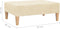 vidaXL - Voetenbank - 78x56x32 - cm - stof - crèmekleurig
