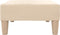 vidaXL - Voetenbank - 78x56x32 - cm - stof - crèmekleurig