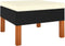 vidaXL - Voetenbank - poly - rattan - en - massief - eucalyptushout