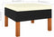 vidaXL - Voetenbank - poly - rattan - en - massief - eucalyptushout