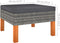 vidaXL - Voetenbank - poly - rattan - en - massief - eucalyptushout
