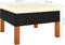 vidaXL - Voetenbank - poly - rattan - en - massief - eucalyptushout
