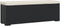 vidaXL - Voetenbankje - met - kussen - 110x30x40 - cm - poly - rattan - zwart