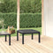vidaXL - Voetenbankje - met - kussen - poly - rattan - zwart - en - grijs