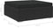 vidaXL - Voetensteun - 1 - st - met - kussen - poly - rattan - grijs