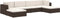 vidaXL - Voetensteun - 1 - st - met - kussen - poly - rattan - grijs