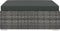 vidaXL - Voetensteun - 1 - st - met - kussen - poly - rattan - grijs