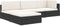 vidaXL - Voetensteun - 1 - st - met - kussen - poly - rattan - zwart