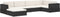 vidaXL - Voetensteun - 1 - st - met - kussen - poly - rattan - zwart