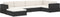 vidaXL - Voetensteun - 1 - st - met - kussen - poly - rattan - zwart