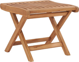 vidaXL - Voetensteun - inklapbaar - 46,5x49x41,5 - cm - massief - teakhout