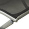 vidaXL - Voetensteun - inklapbaar - textileen - en - aluminium - zwart - zilverkleur