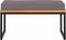 vidaXL - Voetensteun - met - kussen - 66x66x36 - cm - acaciahout - donkergrijs