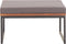 vidaXL - Voetensteun - met - kussen - 66x66x36 - cm - acaciahout - donkergrijs