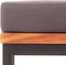 vidaXL - Voetensteun - met - kussen - 66x66x36 - cm - acaciahout - donkergrijs