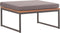 vidaXL - Voetensteun - met - kussen - 66x66x36 - cm - acaciahout - donkergrijs
