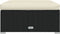 vidaXL - Voetensteun - met - kussen - 70x70x30 - cm - poly - rattan - zwart