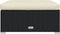 vidaXL - Voetensteun - met - kussen - 70x70x30 - cm - poly - rattan - zwart