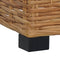 vidaXL - Voetensteun - met - kussen - natuurlijk - rattan