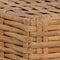 vidaXL - Voetensteun - met - kussen - natuurlijk - rattan