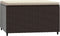 vidaXL - Voetensteun - met - kussen - poly - rattan - bruin