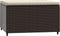 vidaXL - Voetensteun - met - kussen - poly - rattan - bruin