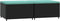vidaXL - Voetensteunen - 2 - st - met - kussens - poly - rattan - zwart