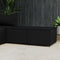 vidaXL - Voetensteunen - 2 - st - met - kussens - poly - rattan - zwart