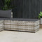 vidaXL - Voetensteunen - 2 - st - met - kussens - poly - rattan - grijs