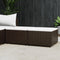 vidaXL - Voetensteunen - 2 - st - met - kussens - poly - rattan - bruin