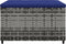 vidaXL - Voetensteunen - 2 - st - met - kussens - poly - rattan - grijs