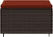 vidaXL - Voetensteunen - 2 - st - met - kussens - poly - rattan - bruin